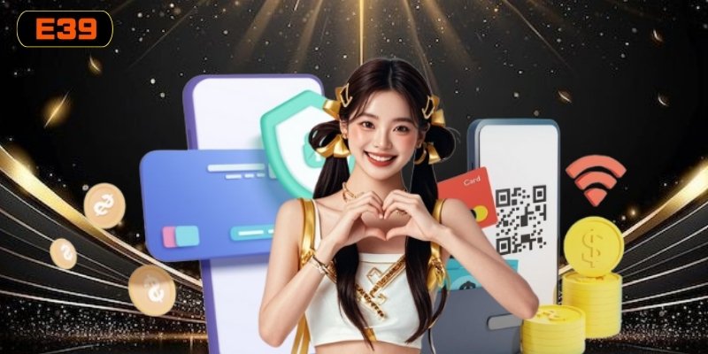 Thực hiện lần lượt các bước để hoàn tất yêu cầu rút tiền E39
